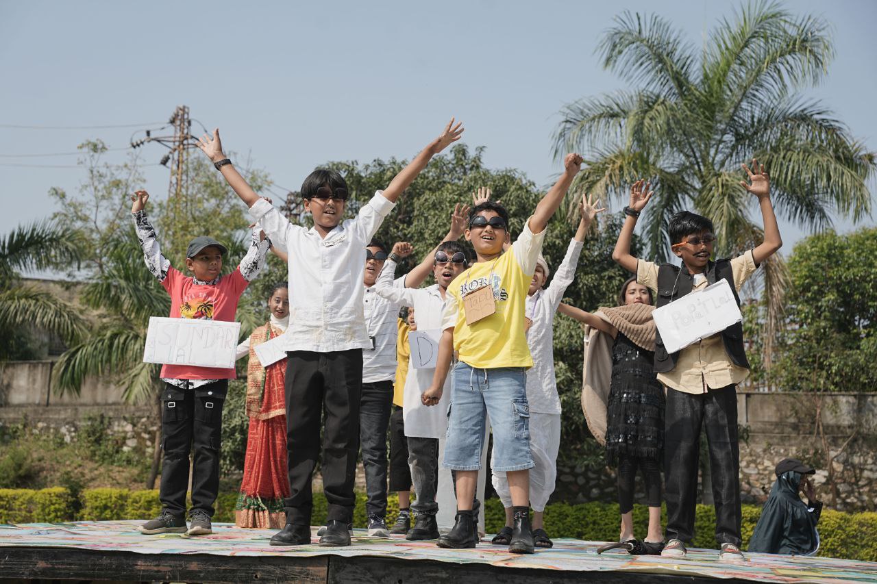 Children at school annual celebrations
