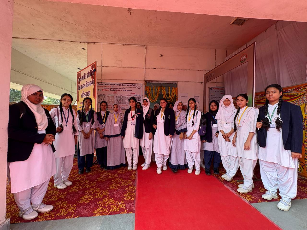 Students participating in science fair